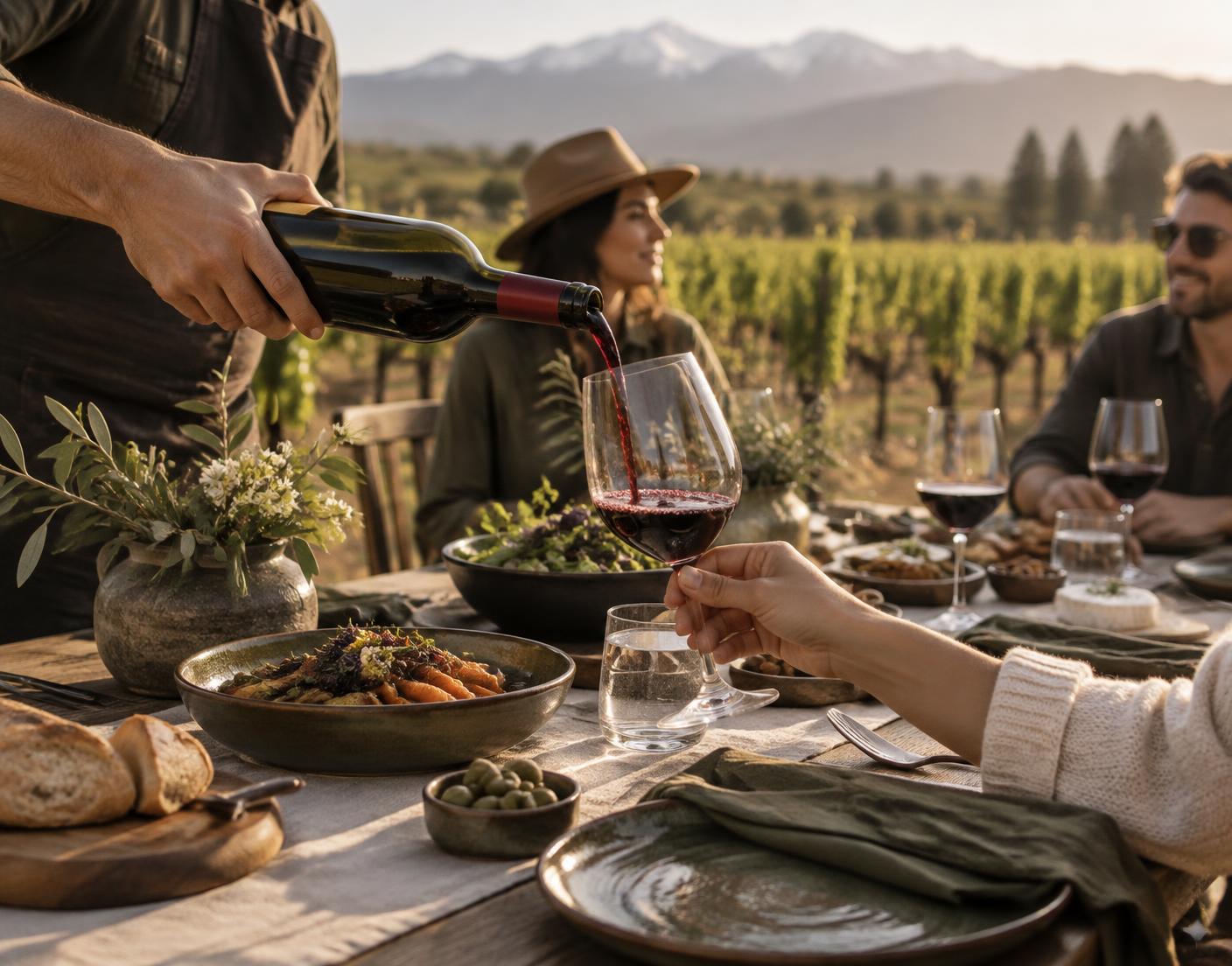 Experiencia de vino y gastronomía en Chile